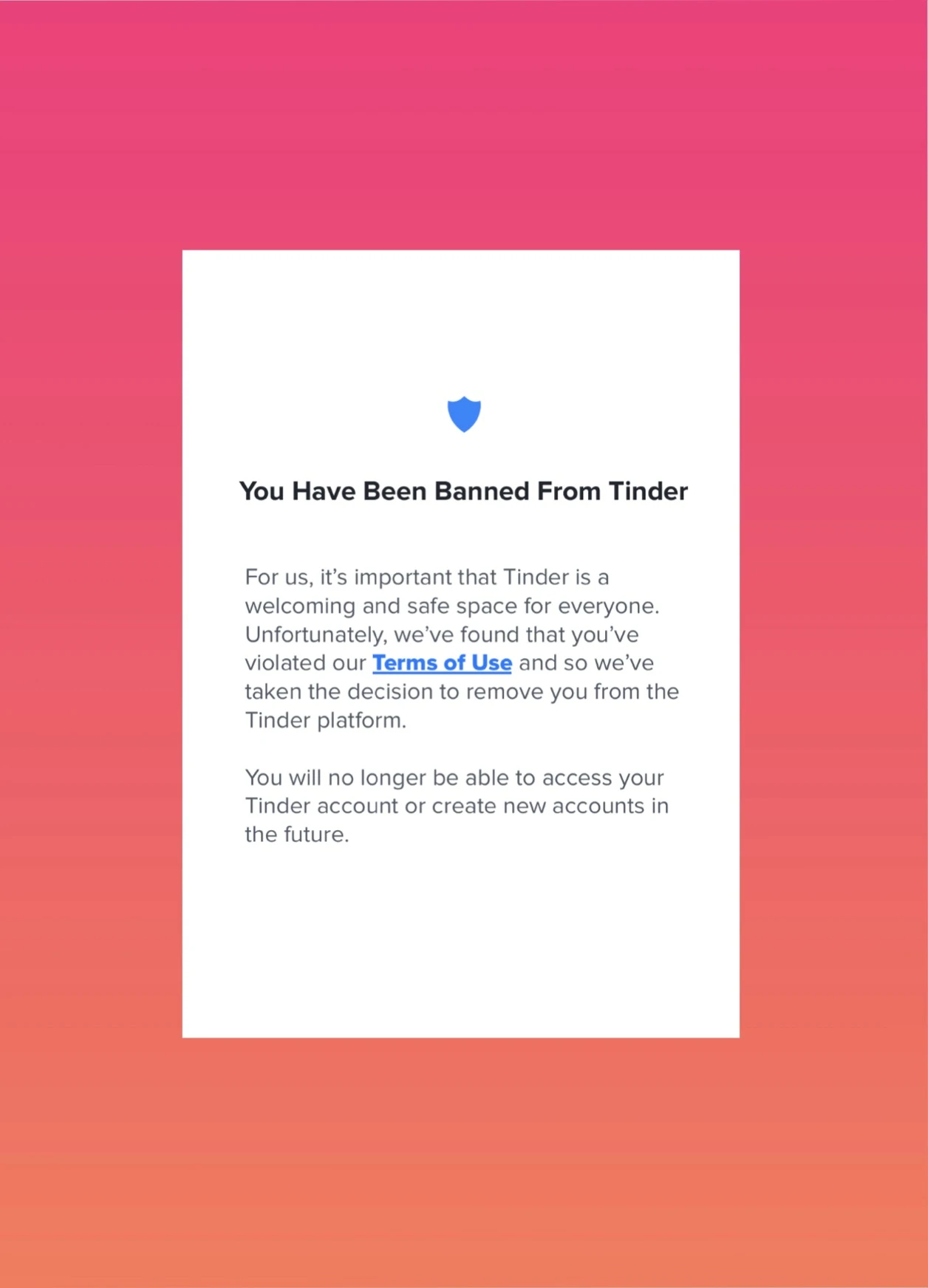 the back of a zine, featuring a screenshot from the app Tinder.